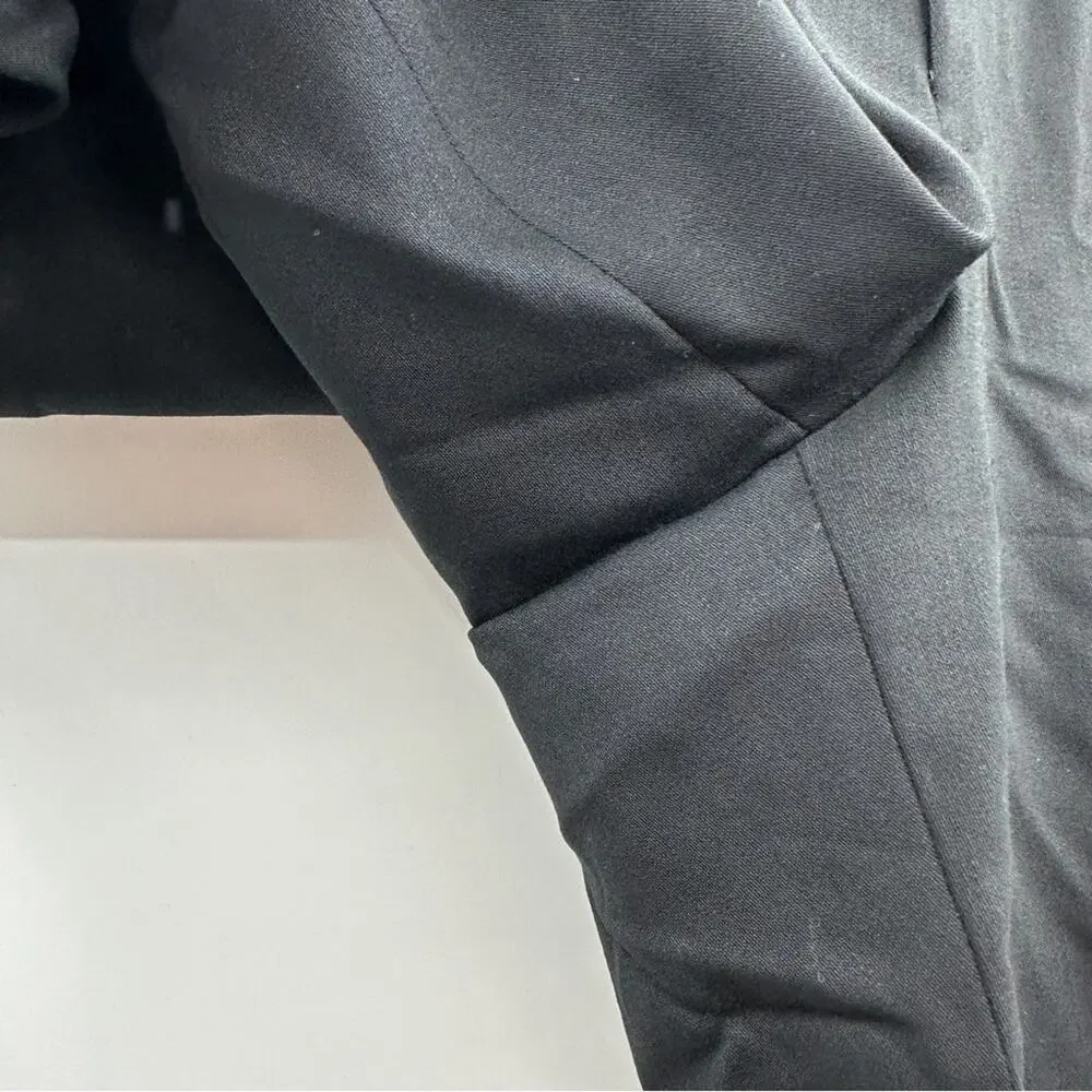 Pal Zileri Black‎ Wool Straight Leg Trouser Dress Pants Size 56